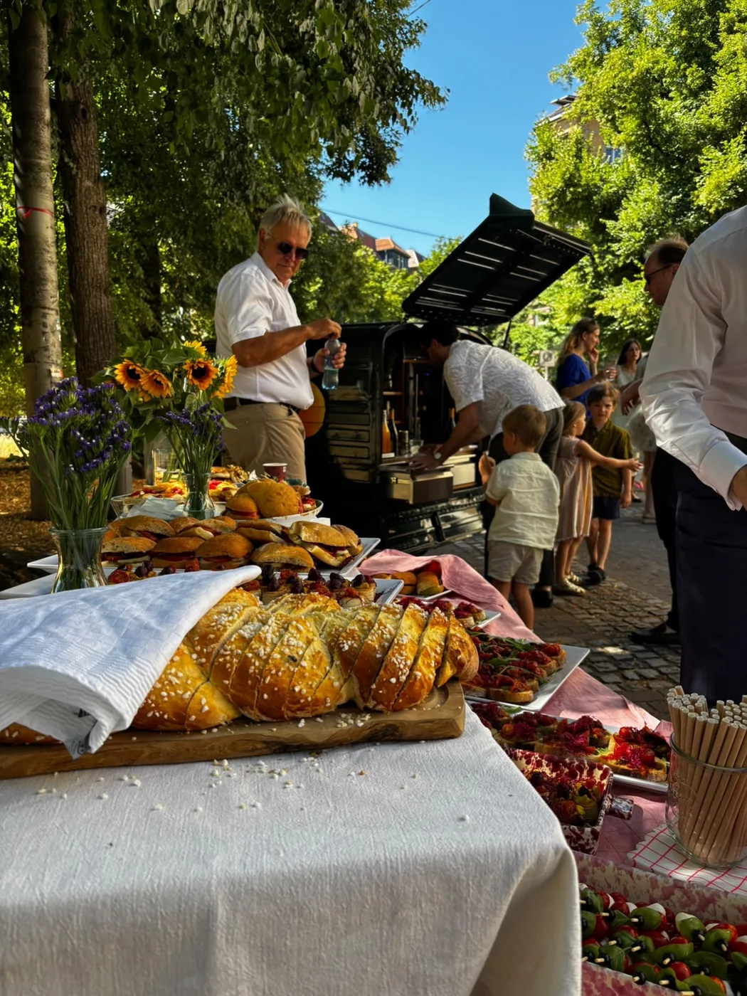 Italienisches Buffet bei einem Event